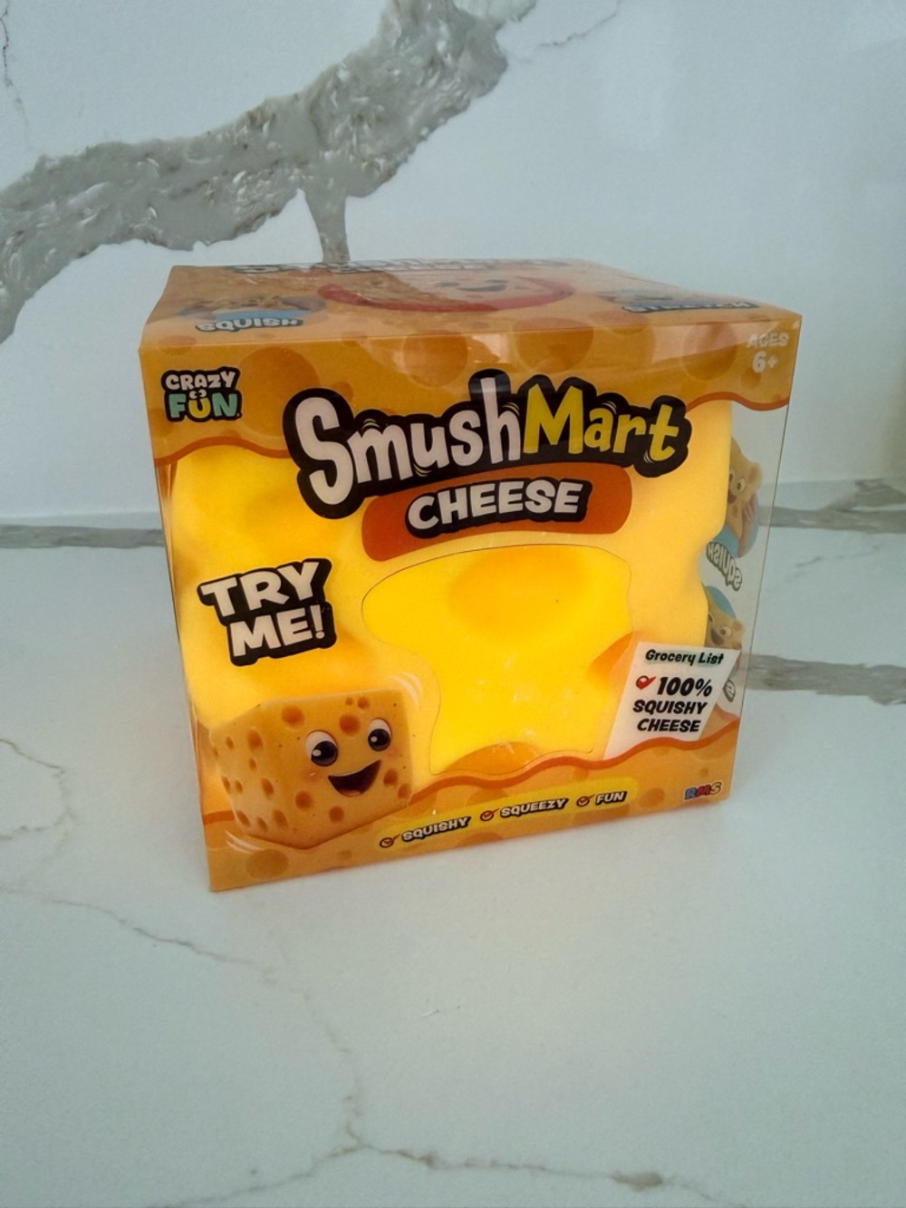 Cheese Squishy Toy - Yellow